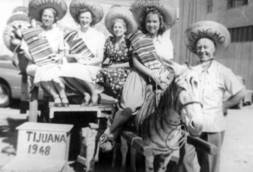 Family Group In Tijuana 1948